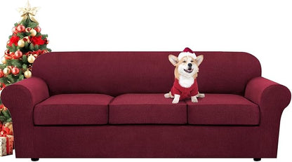 H.VERSAILTEX 4 Piece Stretch Sofa Covers by HVERSAILTEX