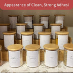 Glass Spice Jars with Bamboo Lids - 20 Pcs Thicken(2.4mm) 4oz Airtight Seasoning Containers with 131 Waterproof Minimalist Spice labels Preprinted - Small herb Jars for Pantry Organization and Storage