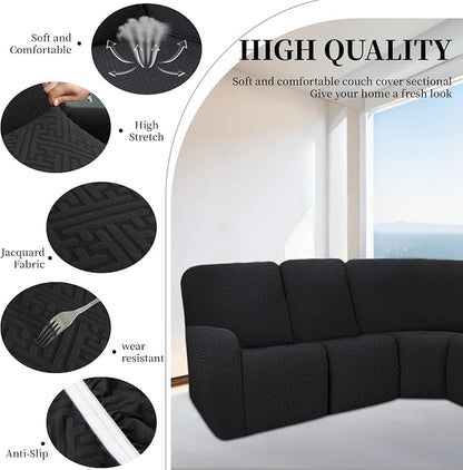 100% Waterproof Sectional Recliner Couch Covers - Image 5