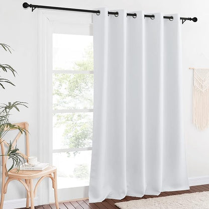 NICETOWN Room Divider Curtain 110 inches Long, Grommet Room Darkening Curtain - Image 2