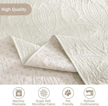 Soft Quilted Couch Cover with Pockets - Image 6