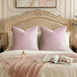 GIGIZAZA Sweet Lilac Velvet Throw Pillow Covers Big 26x26 Pack of 2 | by GIGIZAZAFocusingonhomedecoration