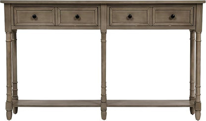 Merax Retro Console Table Sofa Table - Image 5