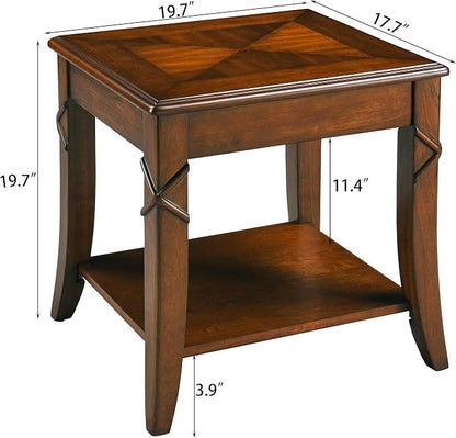 PADMA HOUSE Solid Wood End Table - Image 2