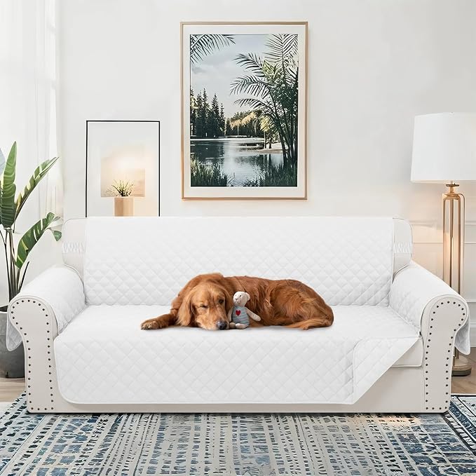 Reversible Couch Cover for 3 Cushion, Pet Friendly Water Repellent Couch Sofa - Image 2