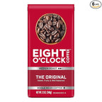 Eight O'Clock Coffee The Original Whole Bean Coffee, Medium Roast, 12 Ounce (Pack of 6) - Sweet, Fruity, Well Balanced