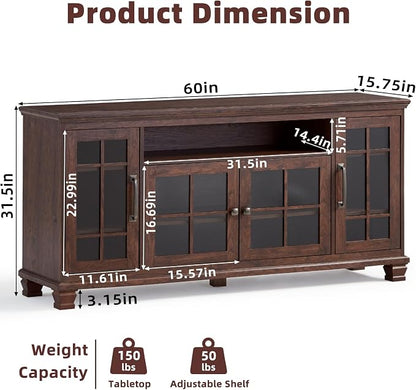SAVOR LIFE Large Sideboard Buffet Cabinet - Image 2