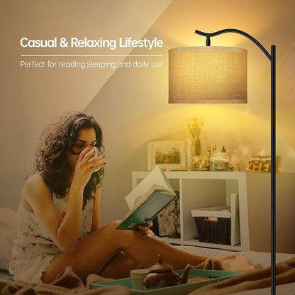 BoostArea Floor Lamp for Living Room, 9W LED Arched Lamp, Tall Modern Standing - Image 3