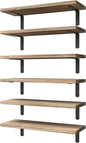 WOPITUES Wood Floating Shelves Set of 6, Shelves by WOPITUESOfficial