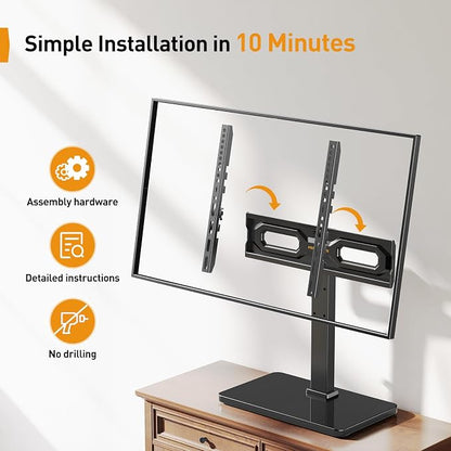 Perlegear Tabletop TV Stand, Universal TV Stand - Image 5