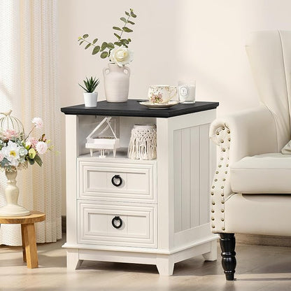 Joaxswe 18" Farmhouse Night Stands Set of 2 - Image 4