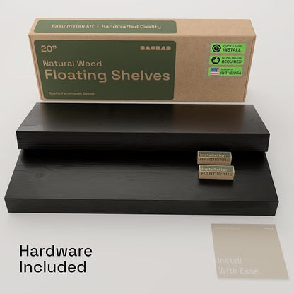 BAOBAB WORKSHOP Solid Wood Floating Shelves - Image 6