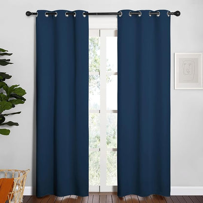 NICETOWN Window Curtain Panels, Thermal Insulated Solid Grommet Blackout by NICETOWN
