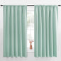 NICETOWN Blackout Curtains for Bedroom, Aqua Blue, 1 Pair, 62 by 63-inch by NICETOWN