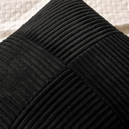 MIULEE Black Decorative Throw Pillow Covers - Image 2
