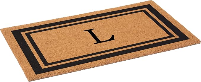 Calloway Mills 152962436L Black Border 24" x 36" Monogram Doormat - Image 4