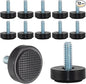 1/4-20 Adjustable Furniture Leveler, 12 Pack Rubber Leveling Feet Screws in by DIYfurniturerepairtools