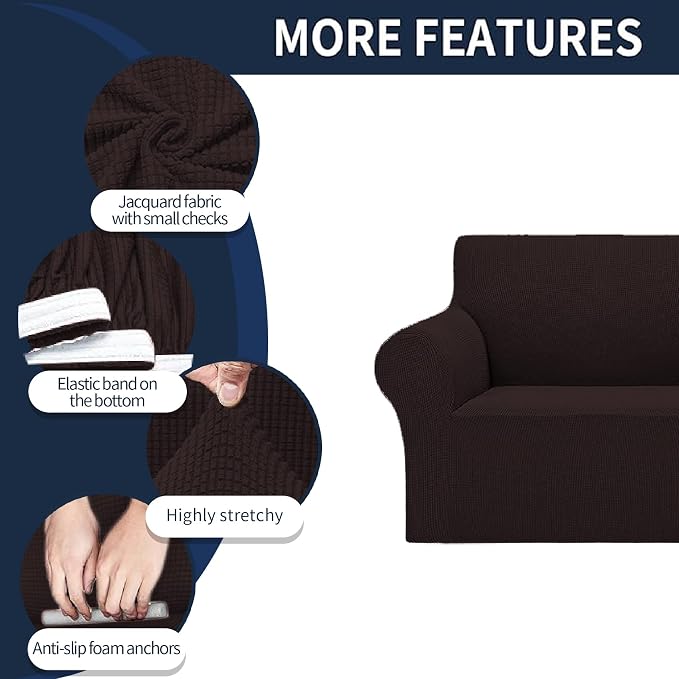 Cupuamon 2026 New Stretch Loveseat Sofa Slipcovers Couch Cover - Image 4