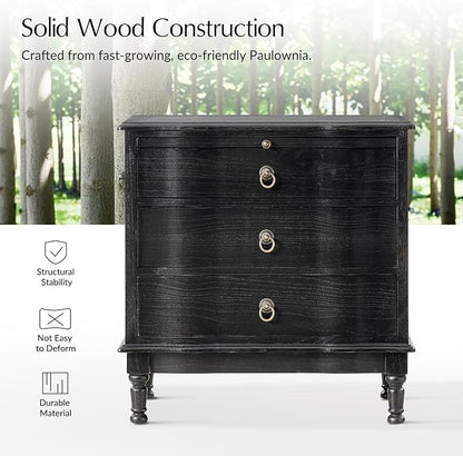 HULALA HOME Solid Wood End Table - Image 5