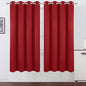 Red Blackout Curtains/52 x 72 Inch/Set of 2 Panels Room Darkening Curtains by Lemomo
