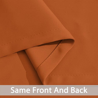 Yakamok Room Darkening Curtains 52x72 inch Length Orange-Living Room | 2 panels - Image 4