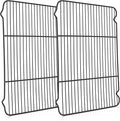 P&P CHEF Cooling Baking Rack Pack of 2, Stainless Steel Cooling Racks for Cooking Baking Roasting Grilling Drying, Dense Wires & Smooth Edge, Easy to clean, Black, 16.6" x 11.5"