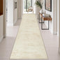 3x14 Washable Runner Rug：Modern Abstract Kitchen Soft Carpet Beige | by FXRHLP