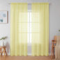 Simplebrand Light Yellow Sheer Curtains 84 Inches Long, Light Filtering Rod by Simplebrand