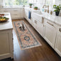 Washable 2x5 Hallway Runner Rug: Indoor Vintage Water Resistant Kitchen by HYHAOYUNLAI