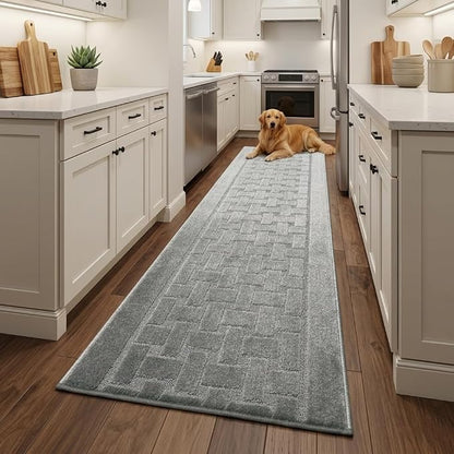 Runner Rug 13 ft, Non-Slip Washable Rug, Rubber Backing, Rolled in Box - Image 2