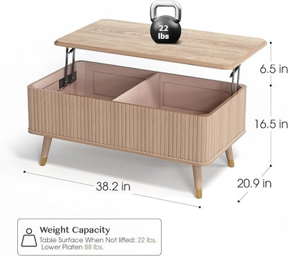 SULIVES Lift Top Coffee Table - Image 2