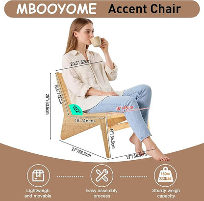 MBOOYOME Mid Century Modern Accent Chair - Image 2