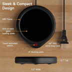 Coffee Mug Warmer, Cup Warmer for Desk with Auto Shut Off Smart Temperature Settings, Electric Beverage Tea Water Milk Heater for All Cups and Mugs, Heating Plate Candle Wax Warmer