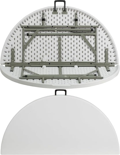Flash Furniture Freeman 4' Round Plastic Folding Table - Image 12