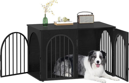 Hzuaneri 39.4" Wooden Dog Crate Furniture, Indoor Dog Kennel Dogs Cage by Hzuaneri