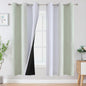 Sage Green and Greyish White Ombre Blackout Curtains by ESTELARTEXTILER