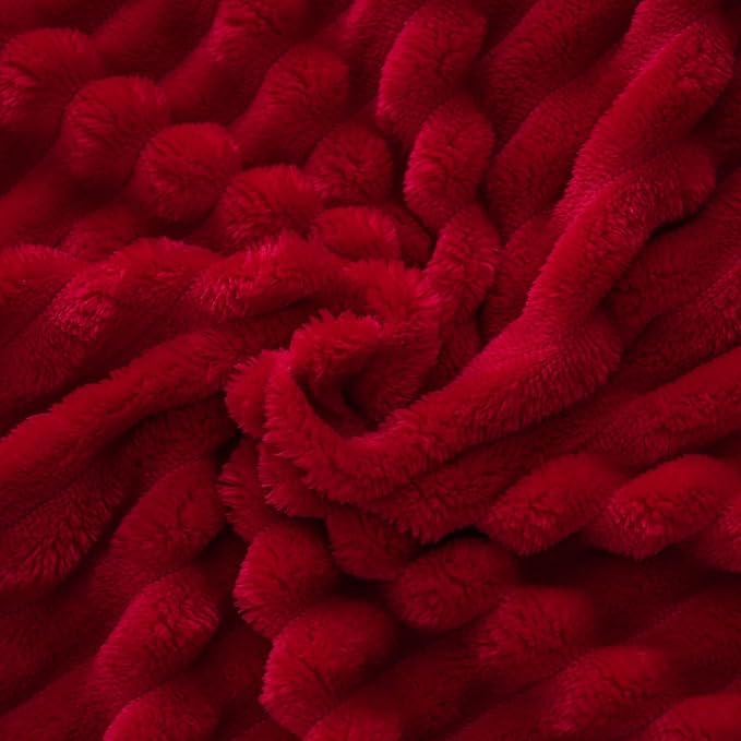 Red Fleece Throw Blanket 50”×70” - Image 4