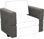 Belffin Fabric Modular Sectional Sofa Armrest Backrest Module Couch Side by Belffin