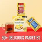 Twinings Earl Grey Lavender Black Tea Individually Wrapped Bags, 20 Count (Pack of 6), Citrus, Bergamot & Floral, Caffeinated, Enjoy Hot or Iced, 120 Teabags