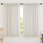 RYB HOME Linen Sheer Curtains for Bedroom, Sunlight Filtering Nature Airy by RYBHOME