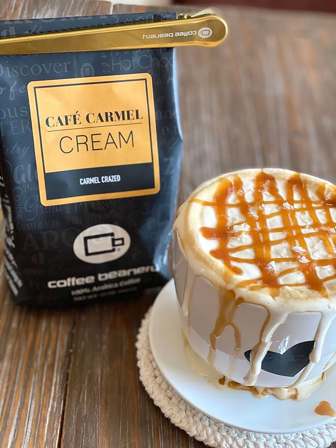 Caramel Vanilla Latte Flavored Coffee SWP Decaf, Specialty Arabica Coffee, Medium Roast, 12 ounce, Automatic Drip (Ground)