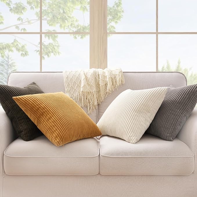 Topfinel Decorative Brown Throw Pillow Covers Cushion Cases - Image 2