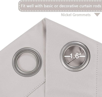 H.VERSAILTEX Blackout Patio Curtains 100 x 108 Inches - Image 3