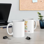 11 OZ Novelty Coffee Mugs - Christmas Gift (Daddy Saurus Rex Theme)