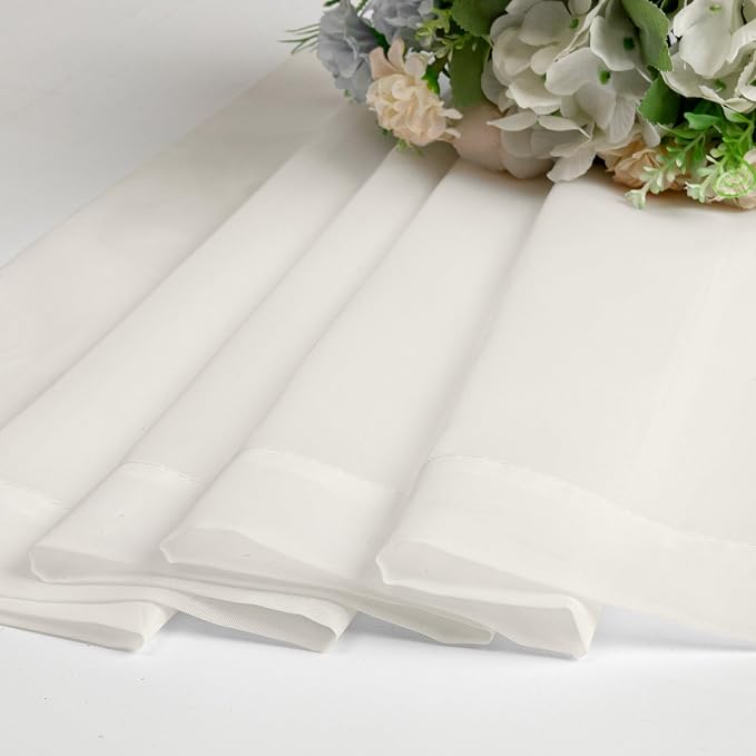 Chyhomenyc Sheer Valances for Windows, Light Filtering Small Window Curtains - Image 4