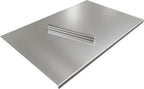 Stainless Steel Cutting Board with Lip 31.5" L X 22.8" W Large Cutting Board Metal Baking Board Non Stick Thick Board with Rolling Pin for Meat Fruits Vegetables Bread and Baking