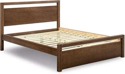 Grain Wood Furniture Loft Queen Size Solid Wood Bed, Brushed Mocha - Image 5