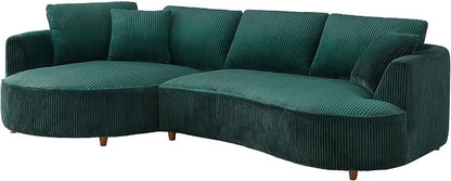 122.04'' Curved Sectional Sofa Couch - Image 7