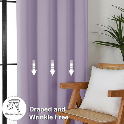 Simplebrand Lilac Blackout Curtains - Image 7