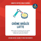 Cameron's Coffee Holiday Roasted Ground Coffee Bag, Flavored, Crème Brulee Latte, 12 Ounce (Pack of 6)
